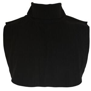 Vintage 90's Preston & York Black Turtleneck Dickey Top with Back Zipper